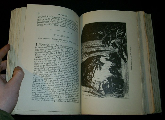 THE WORKS OF RABELAIS   Illus. Gustave Dore; 1930? w/dj  