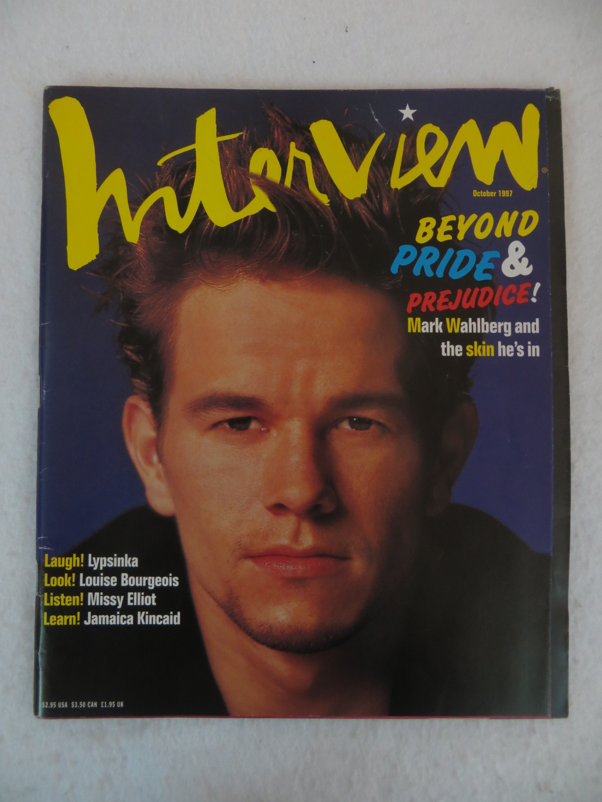 ANDY WARHOL'S INTERVIEW MAGAZINE - MARK WAHLBERG October 1997 | eBay